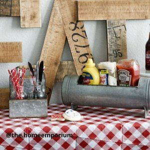 Rustic Metal Cutlery Holder